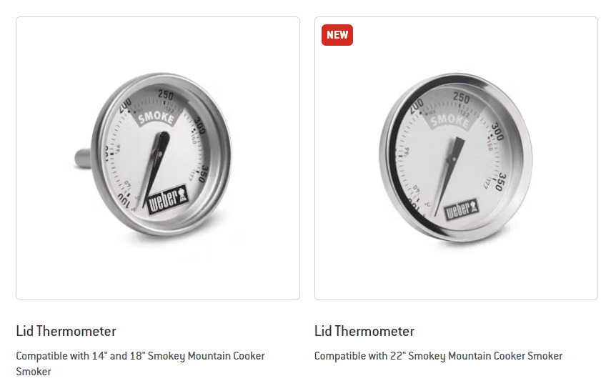 Weber kettle replacement lid thermometers.