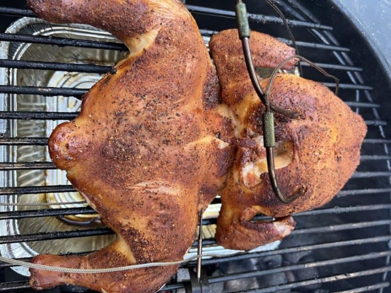 Bull Frog Chicken on the Weber Kettle: The New Spatchcock
