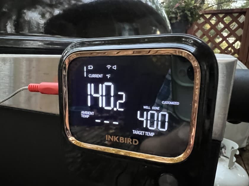 Inkbird IBT-265 wireless and Bluetooth meat thermometer.